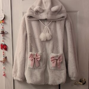 NWT Kawaii Furry Coat With "3D Ears".
